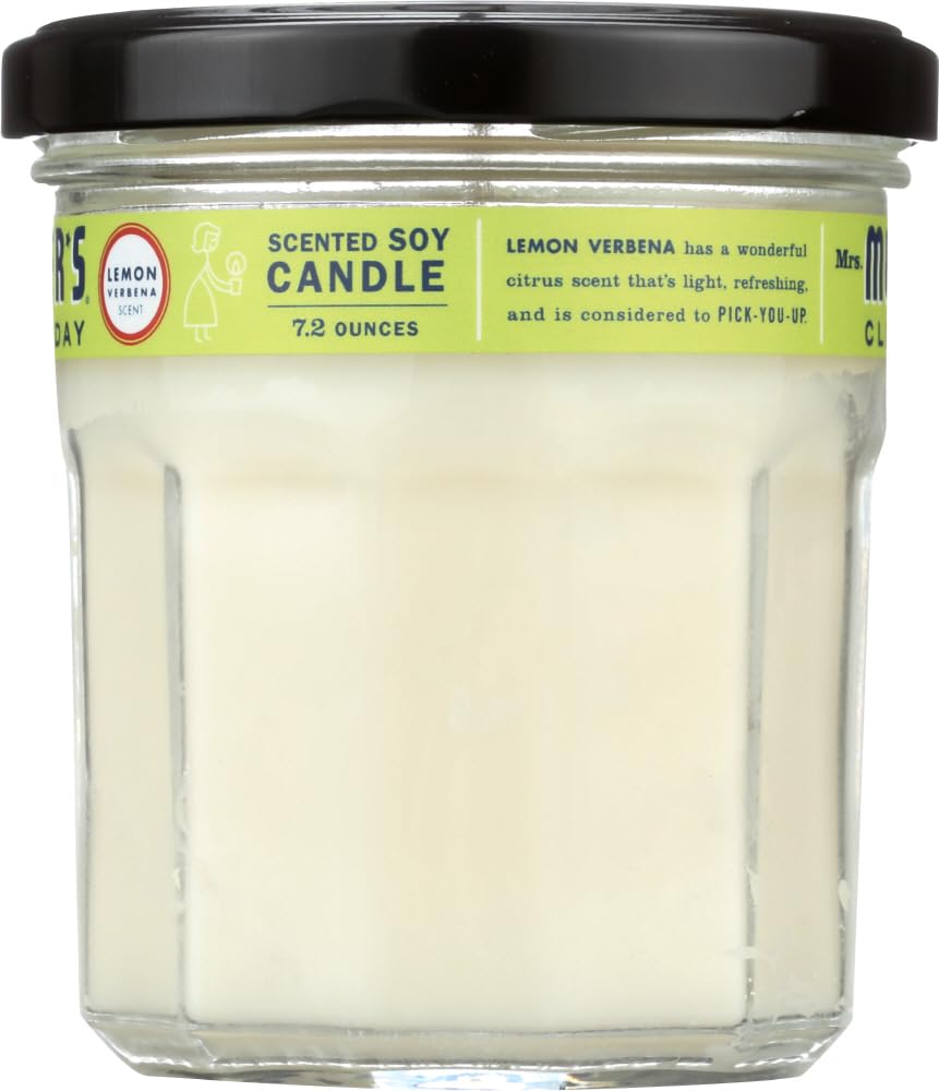 Amazon.com: MRS. MEYER'S CLEAN DAY Lemon Verbena Soy Candle